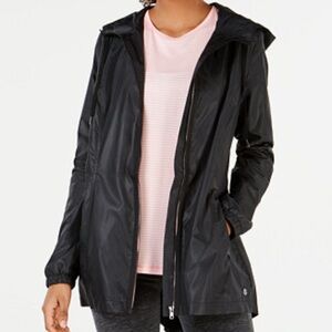 Women's Black Utility Jacket with Hood